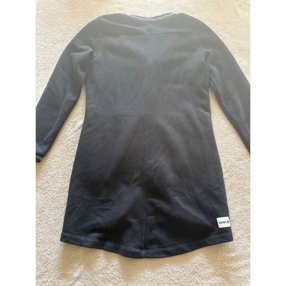 Hurley Cardigan Dress‎ Women's Small Long Sleeve Black Mini Casual - Picture 5 of 5